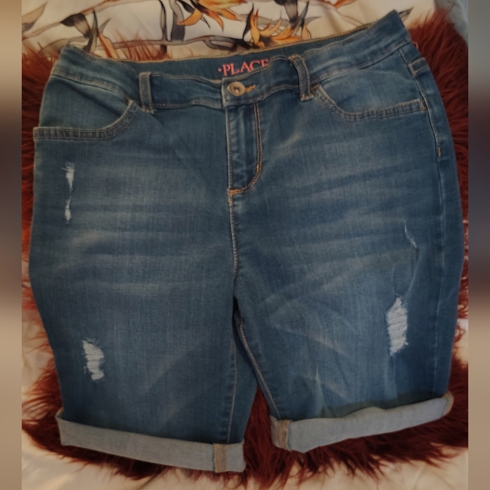 Girls Size 14 Burmuda Denim Shorts